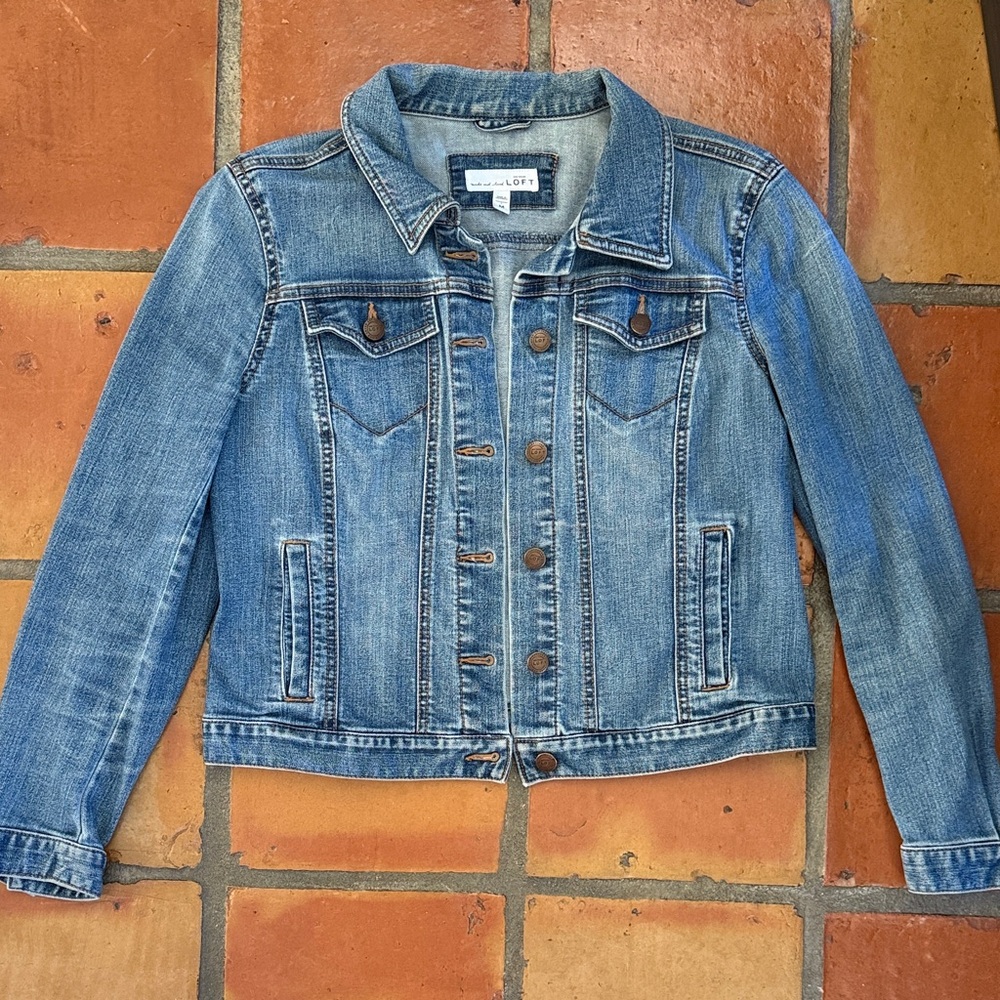 LOFT Classic Denim Jacket – Size M